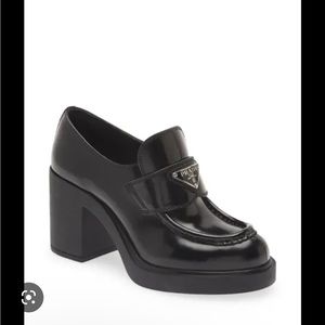 Ntw Prada high heel chunky loafers